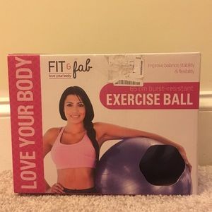 65cm Exercise Ball Pump Included - NWOT
